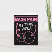 Back Pain In This Area Funny  カード (正面)