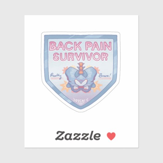 Back Pain Survivor Sticker シール (シート)