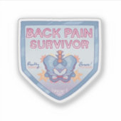 Back Pain Survivor Sticker シール (正面)