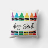 back School Rainbow Teacher Life クッション (裏面)