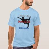 Back Seriad Snowborderの名前と番号 Tシャツ (正面)