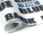 Back the Blue – 警察をサポート ラッピングペーパー (ロールコーナー)