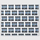 Back the Blue – 警察をサポート ラッピングペーパー (フラット)