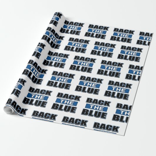 Back the Blue – 警察をサポート ラッピングペーパー (アンロールド)