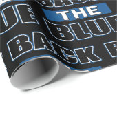 Back The Blue – 警察をサポート ラッピングペーパー (ロールコーナー)