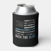 Back the Blue American Diabetes Patriotic Flag 缶クーラー (缶正面)