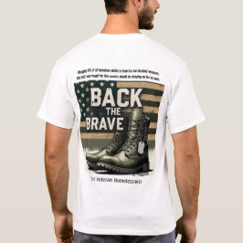 Back the Brave - 退役軍人のホームレス問題 Tシャツ
