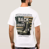 Back the Brave – Veteran Homelessness  Tシャツ (裏面)