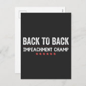 Back to Back Impeachment Champ シーズンポストカード (正面/裏面)