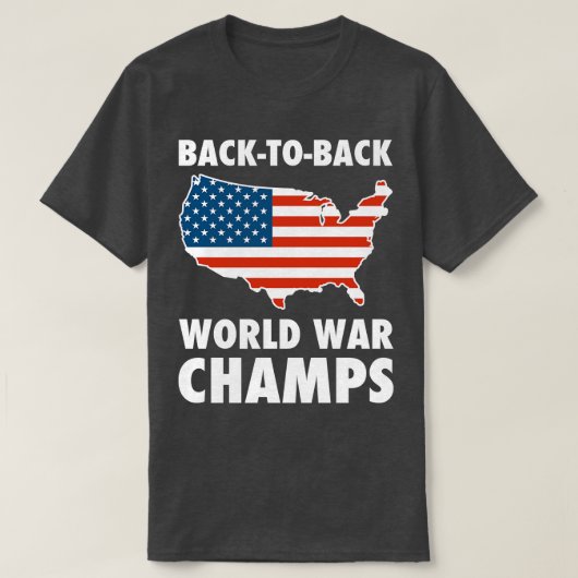 Back To Back WorldChamps USA Tシャツ (デザイン正面)