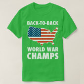 Back To Back WorldChamps USA Tシャツ (デザイン正面)