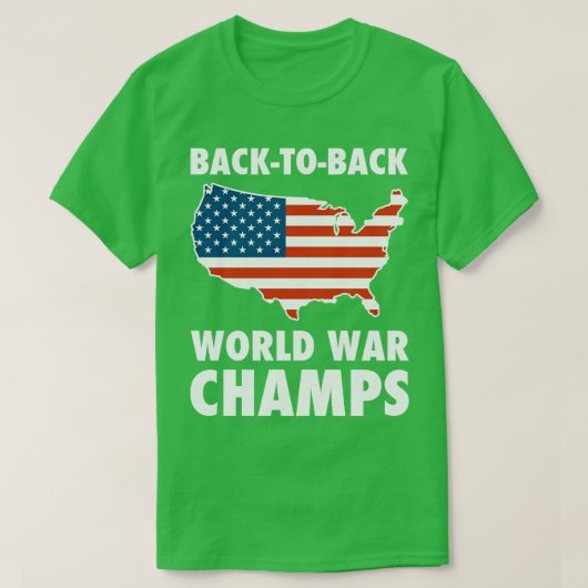 Back To Back WorldChamps USA Tシャツ (デザイン正面)