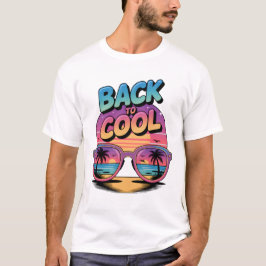Back to Cool Retro Sunset Design – 80’s Inspired  Tシャツ