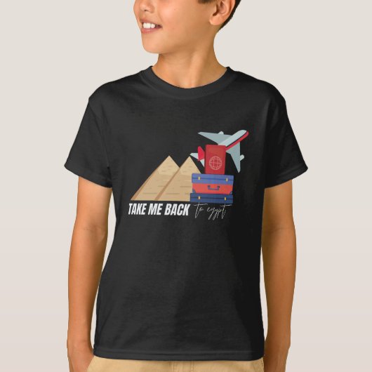 Back to Egypt Shirt、旅行 Tシャツ (正面)