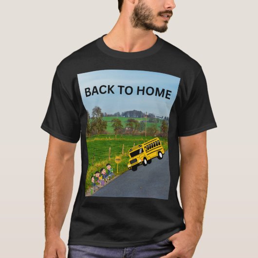 BACK TO HOME SCHOOL BUS Tシャツ (正面)
