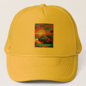 "Back to Kabul" Custom Designed Hat キャップ (正面)