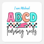 Back to School スクエアシール (正面)