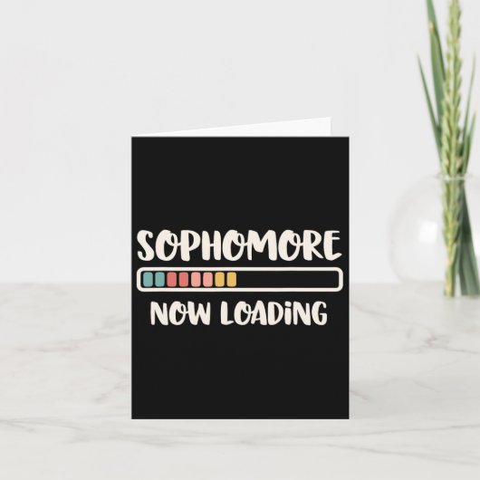 Back To School 10th Grade 10 Sophomore Now Loading カード (正面)