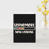 Back To School 10th Grade 10 Sophomore Now Loading カード (黄色い花)
