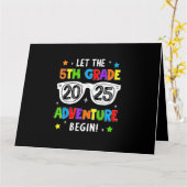 Back To School 2025 Let The 5th Grade Adventure Be カード (黄色い花)