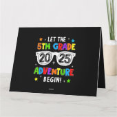 Back To School 2025 Let The 5th Grade Adventure Be カード (裏面)