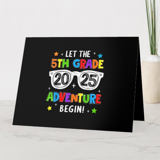 Back To School 2025 Let The 5th Grade Adventure Be カード (正面)