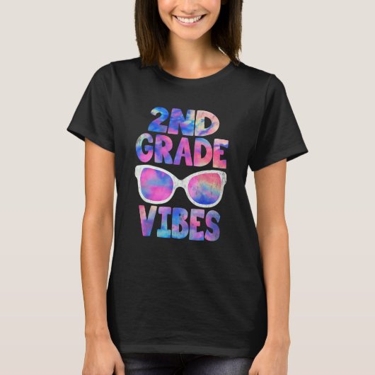 Back To School 2nd Grade Vibes  First Day Teacher Tシャツ (正面)