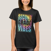 Back To School 2nd Grade Vibes Second Grade Teache Tシャツ (正面)