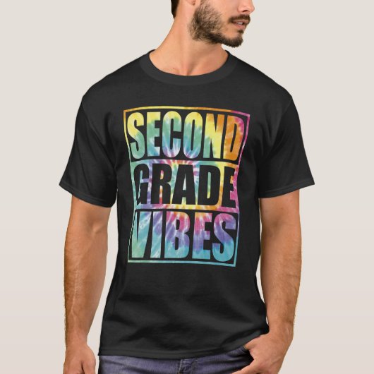 Back To School 2nd Grade Vibes Second Grade Teache Tシャツ (正面)
