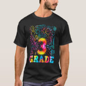 Back To School 3rd Third Grade Typography Tie Dye  Tシャツ (正面)