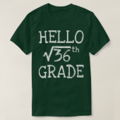 Back to school 6th Grade Square Root of 36 math ki Tシャツ (デザイン正面)