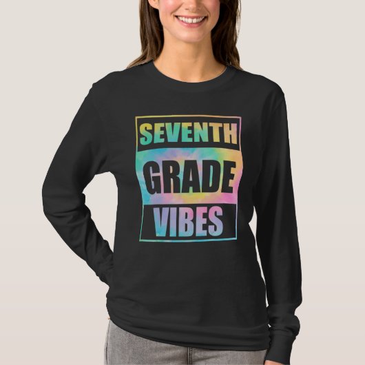 Back To School 7th Grade Vibes First Day Teacher Tシャツ (正面)