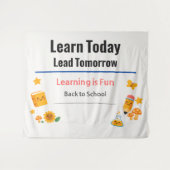 Back to School Banner Classroom Decor | Teacher Ba タペストリー (正面(横))