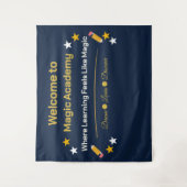 Back to School Banner Classroom Decor Teacher Bann タペストリー (正面)