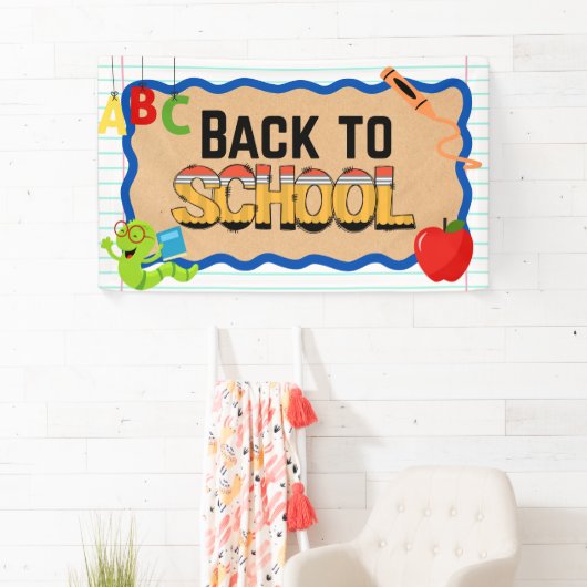 Back to School Banners Signs School Event Poster 横断幕 (インサイチュ)