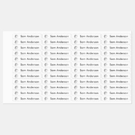 Back to School Basketball Kids Name Labels ラベル