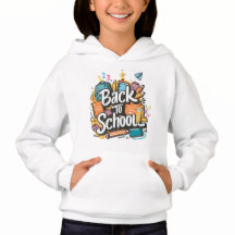 Back to School Bold Typography School Supplies Des