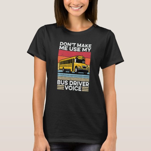 Back To School Bus Driver Rainbow Busman Bus Driv Tシャツ (正面)