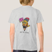 Back to School Cartoon Pencil Character Design トライブレンドＴシャツ (裏面)
