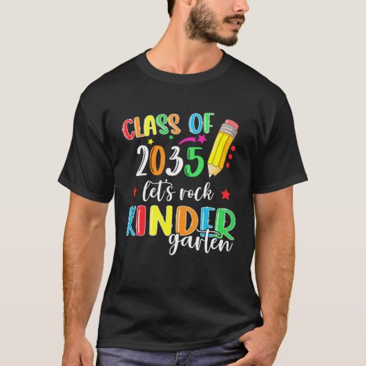 Back To School Class of 2035 Kindergarten Teacher  Tシャツ (正面)