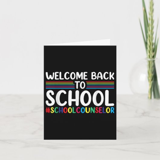 Back To School Counselor Appreciation Women And Me カード (正面)