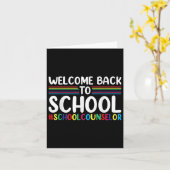 Back To School Counselor Appreciation Women And Me カード (黄色い花)