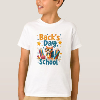 Back to School Cute Cat T-Shirt Tシャツ