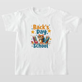 Back to School Cute Cat T-Shirt Tシャツ (レイダウン)