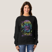 Back To School Cute Hello 7th Grade Team Tie Dye T スウェットシャツ (正面フル)