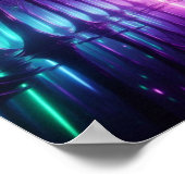 Back to School Dream Aurora Neon Forest ポスター (角)