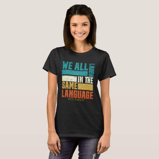Back To School First Day ESL Teacher ESOL Student  Tシャツ (正面フル)