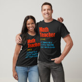 Back To School First Day Math Teacher Definition Tシャツ (ユニセックス)
