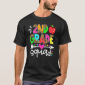 Back To School First Day Of 2nd Grade Squad Teache Tシャツ (正面)