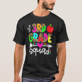 Back To School First Day Of 3rd Grade Squad Teache Tシャツ (正面)